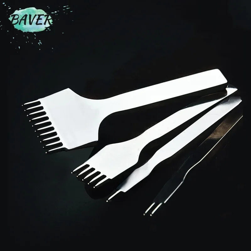 Профессиональные Кожевенные ремесла захватывающие железные отверстия штампы