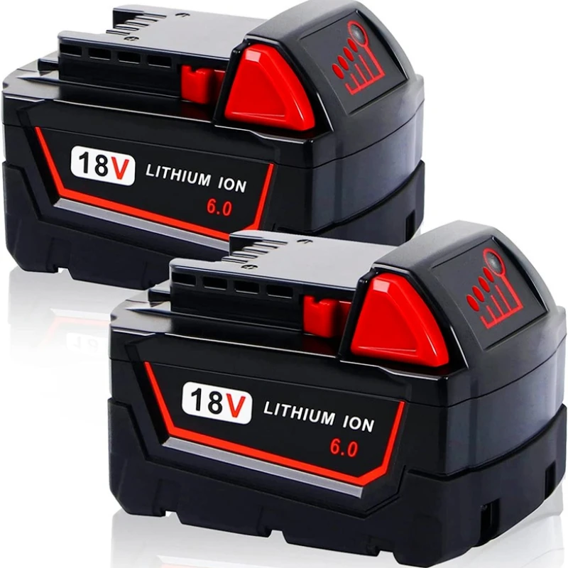 

18V 6.0Ah Replacement Battery for Milwaukee electric tools 48-11-1860 M18 Battery Cordless Power Tools XC Lithium Ion Battery
