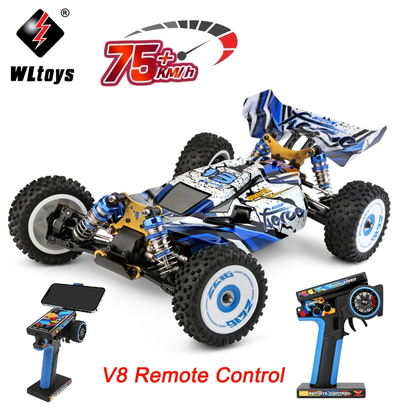 

WLtoys V8 124017 75KM/H 124019 55KM/H New 124008 60KM/H 2.4G RC Car Brushless 4WD Electric High Speed Drift Remote Control Toys