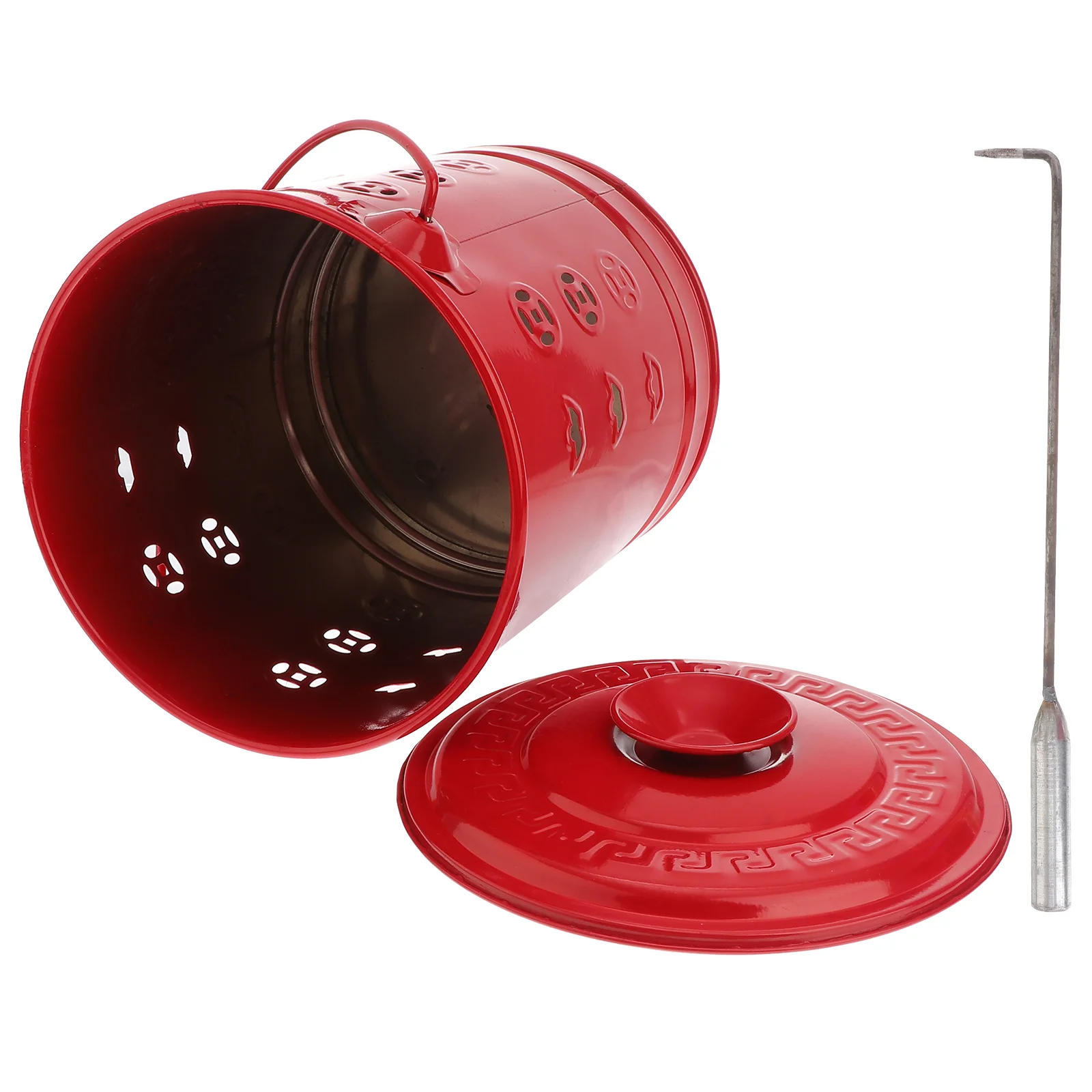 

1 Set Burning Bucket Paper Money Incinerator Paper Burning with Hook