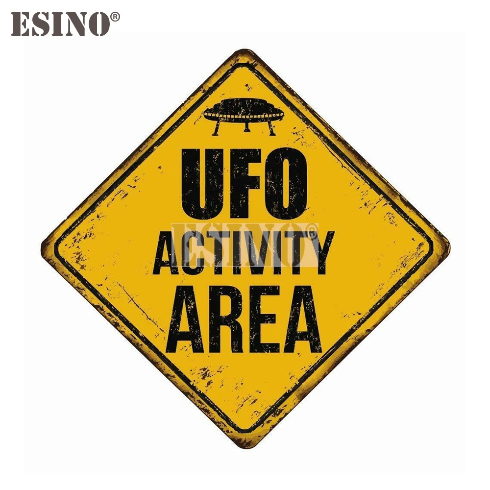 

Стайлинг автомобиля, забавная предупреждающая зона 51, зона активного отдыха инопланетянина НЛО, мультяшная наклейка из ПВХ, водонепроницаемая наклейка на кузов автомобиля, узор, винил