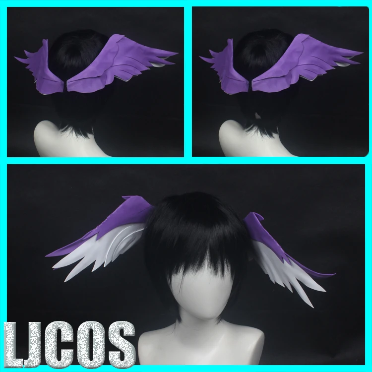 

Заколка для волос в форме крыла с рисунком аниме, аксессуар в виде лапы, для рождества, карнавала, вечевечерние НКИ