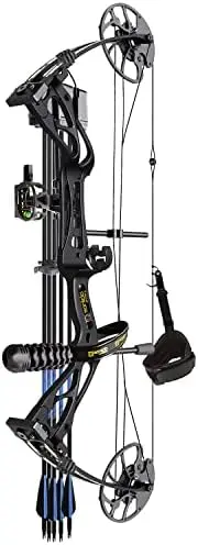 

Archery Dragon X8 RTH Compound Bow Package for Adults and Teens,18\u201D-31\u201D Draw Length,0-70 Lbs Draw Weight,up to IBO 310