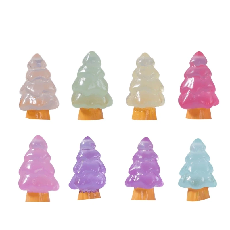 

Q1QC 10 Pcs Microlandschaft Miniature Christmas Tree Decorations Snow Landscape