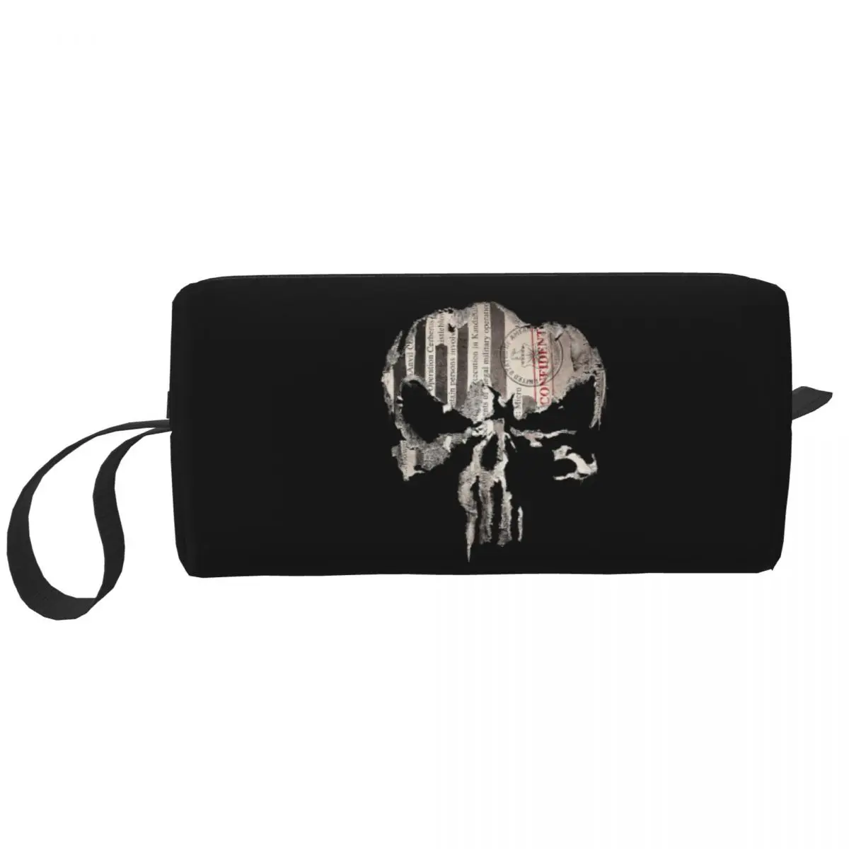 

Vintage Punishers Skeleton Skull Cosmetic Bag Women Kawaii Large Capacity Makeup Case Beauty Storage Toiletry Bags