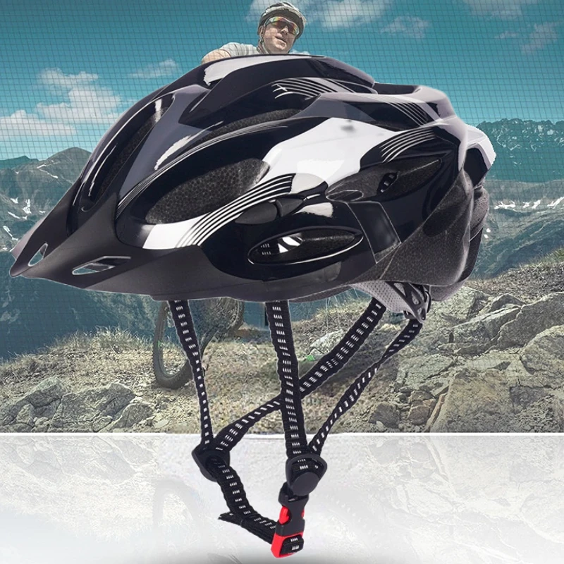 

Men Women Bicycle Helmet Ultra-light Carbon Fiber Texture Mountain Bike Helmet Adult Bike Safety Helmet Riding Equipment