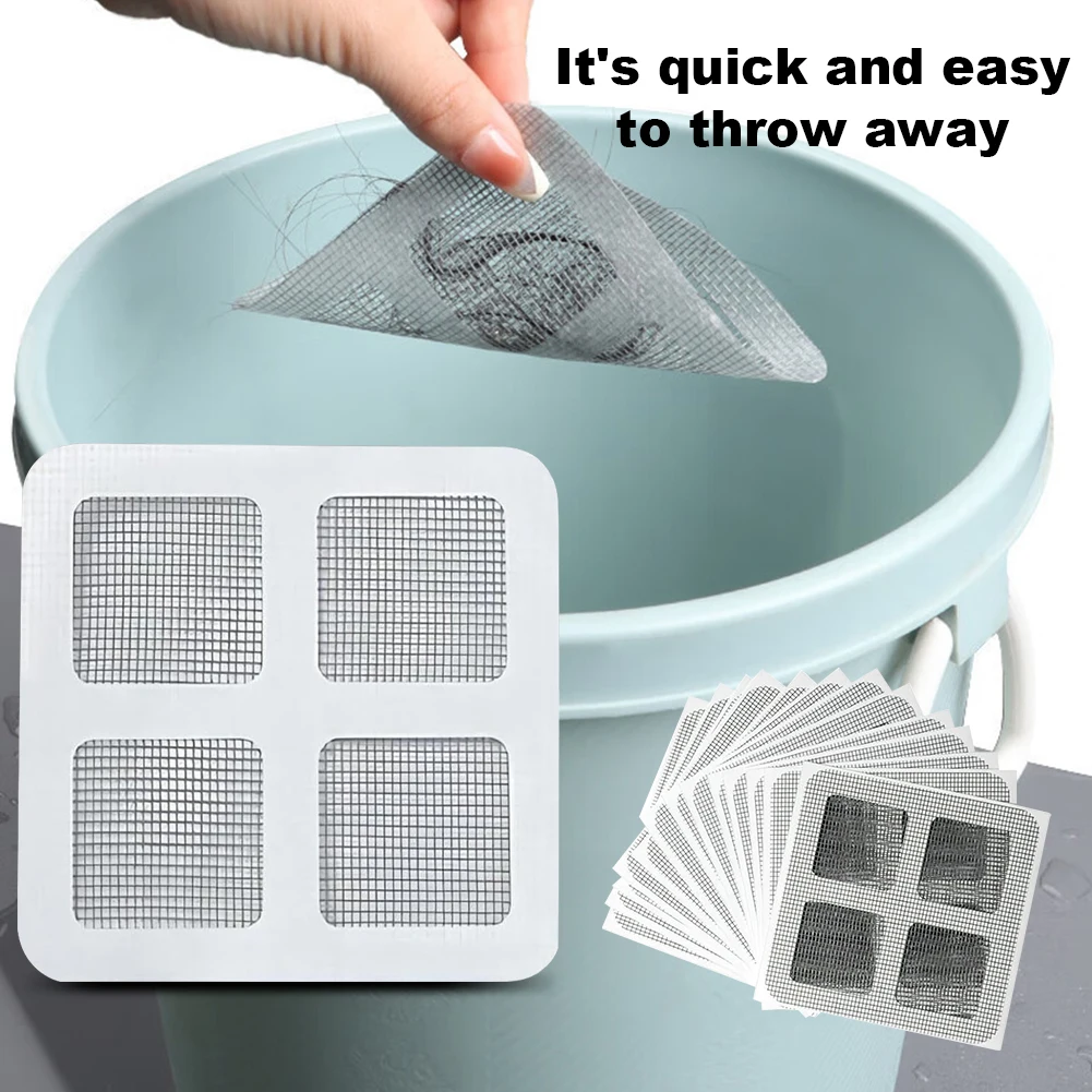 30/40/50 шт. одноразовый сливной уловитель волос самоклеящиеся сливные сетчатые