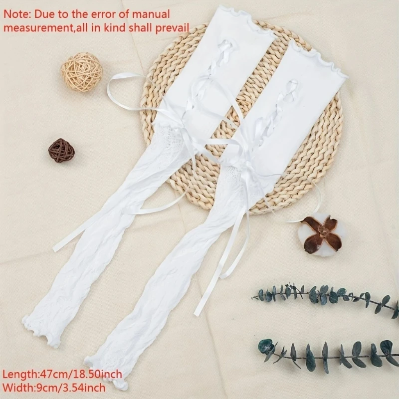 Новый стиль длинные рукава для девочек съемные эластичные манжеты банкетные