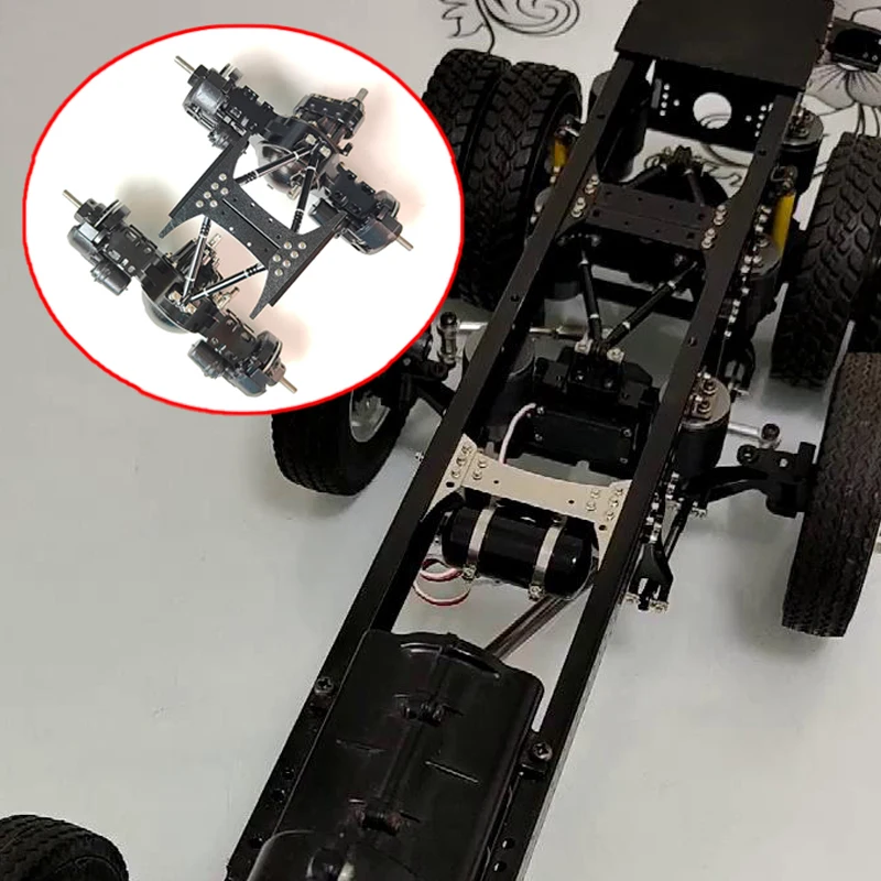 Имитация двойной луч центр V тяга для 1/14 Tamiya RC грузовик Scania BENZ VOLVO MAN Diy части
