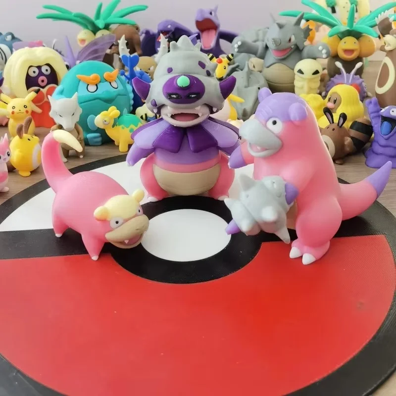 MINISO Фигурки аниме Slowpoke Slowbro Slowking 1:20 3D печать