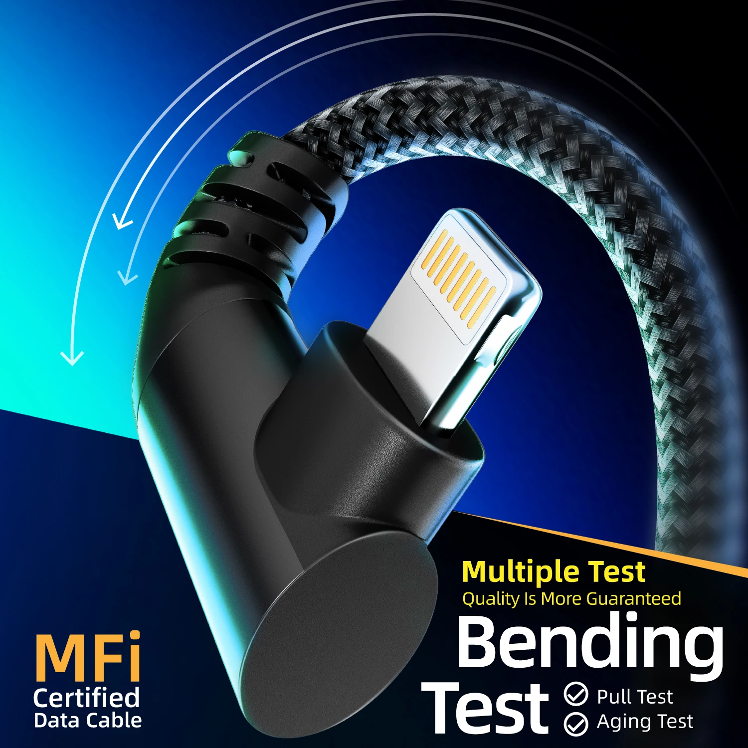 Угловой 90 Градусов USB-C К Lightning-кабель 1 М/2 М/3 М Для iPhone 14 Сертифицированный Быстрая