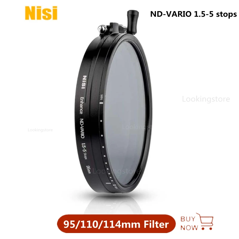 

NISI ND-VARIO 1.5-5 stops Enhanced Camera Lens Filter 95 110 114 mm Video Photography Camera Lens ND VARIO 1.5 5 stops Filter