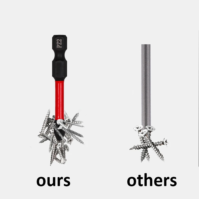 Бита для отвертки Pozidriv с держателем бит 50 мм PZ1 PZ2 PZ3 ударные биты 1/4 дюйма