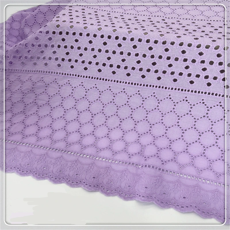 3/5/10yard Broderie Anglaise Embroidered Eyelet Cotton Lace Fabric for Sewing Spring Summer Dress Black White Pink Red By Yard - купить по