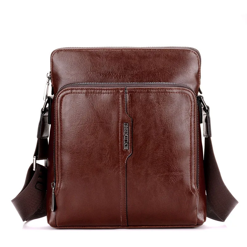 

New Men's Shoulder Bag Fashion Crossbody Bag Large-capacity Business Briefcase Brand PU Leather Handbag Men's Computer Bag
