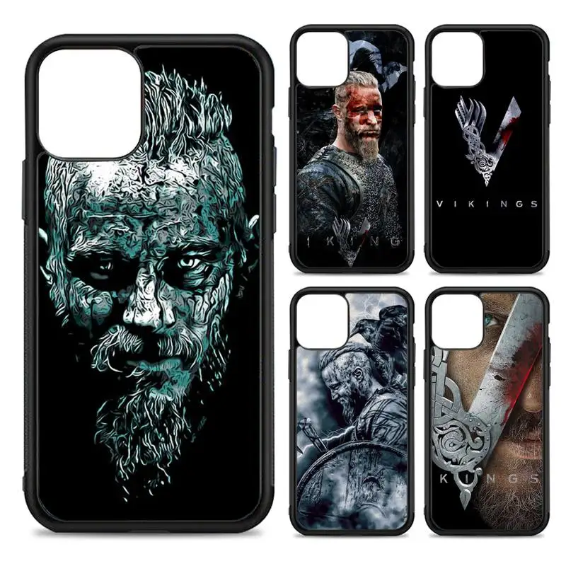 

Vikings TV Show Phone Case Silicone PC+TPU Case for iPhone 11 12 13 Pro Max 8 7 6 Plus X SE XR Hard Fundas