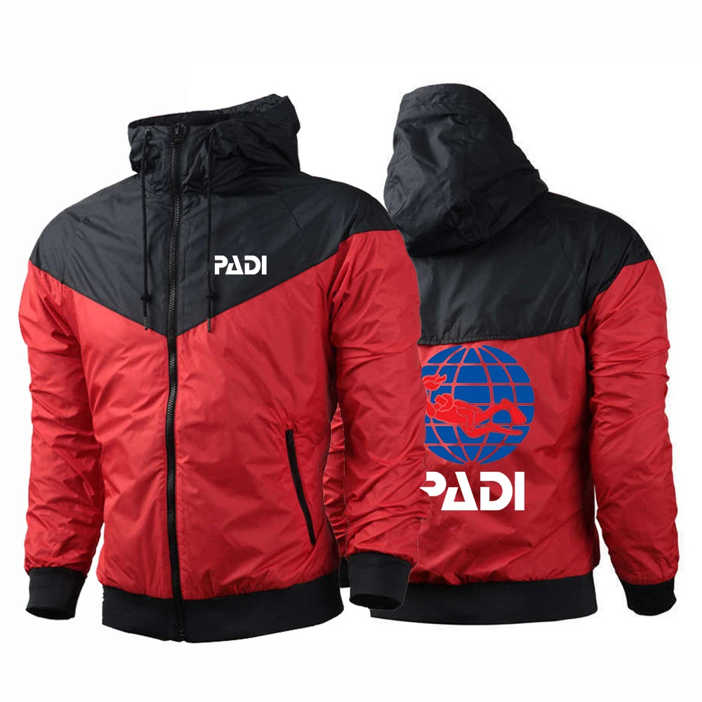 2022 толстовка с логотипом акваланга Padi толстовки на молнии Лоскутная куртка в