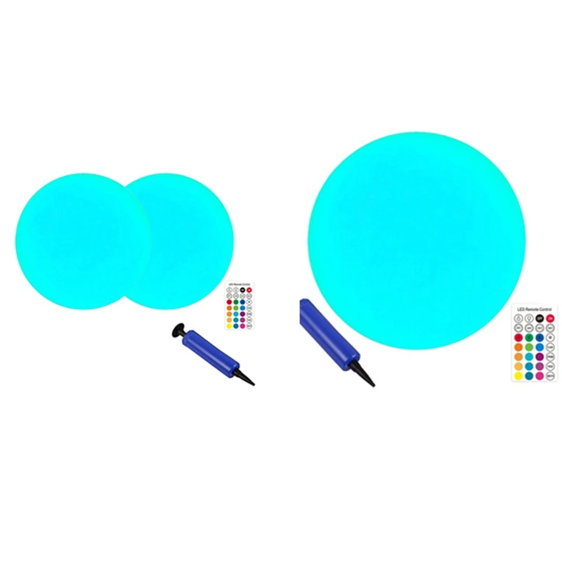 

Floating Pool Light Inflatable,Solar LED Glow Ball Remote Control IP68 Waterproof Glowing Color Night Mood Lights