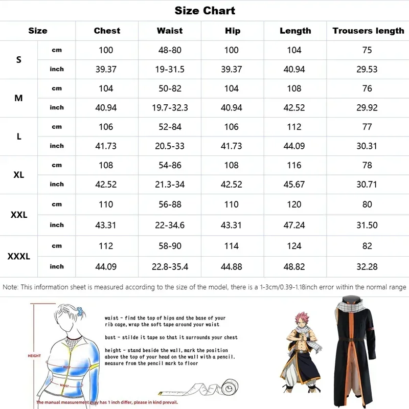 Аниме FAIRY TAIL Etherious Natsu Dragneel Косплей Костюм Накидка Брюки Пояс Манжеты Хэллоуин Карнавал Полный комплект костюмов (art.: 3920cbca89167) - 3920cbca89167