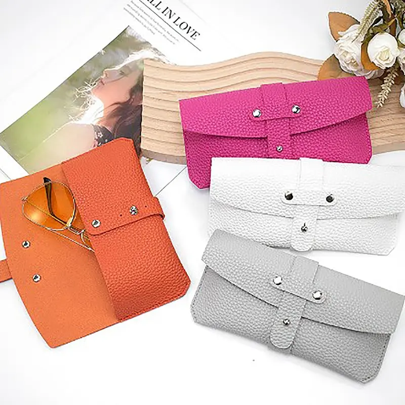 

1Pcs Glasses Case Women Leather Soft Glasses Bag Fashion Portable Sunglasses Box Bag Accessories Eyeglasses Case Sunglasses Box