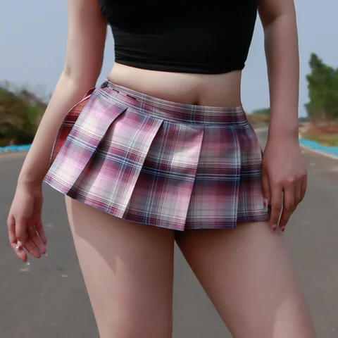 Клетчатые плиссированные мини-юбки для девочек, женские Юбки JK, Клубная одежда, юбка для косплея, сексуальная модная универсальная юбка для школьниц