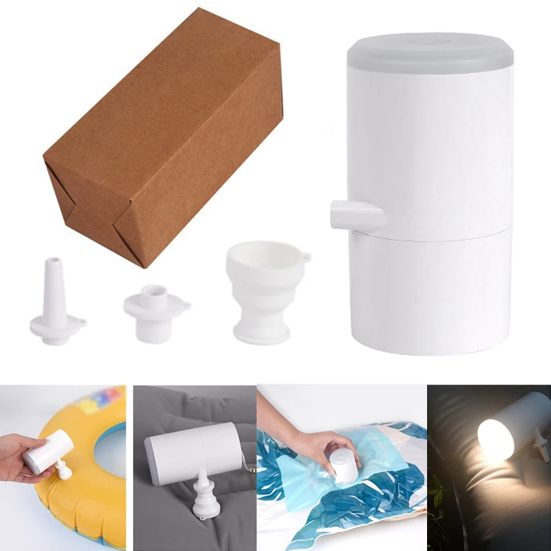 

Воздушный насос с 3 насадками, 1400 мАч, USB Type-C