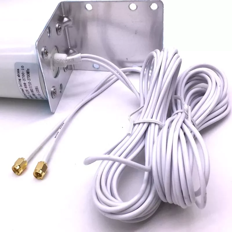 New Antenna Dual 10 Meters Cable 3G 4G LTE Router Modem Aerial External Antenna Dual SMA TS9 CRC9 Connector