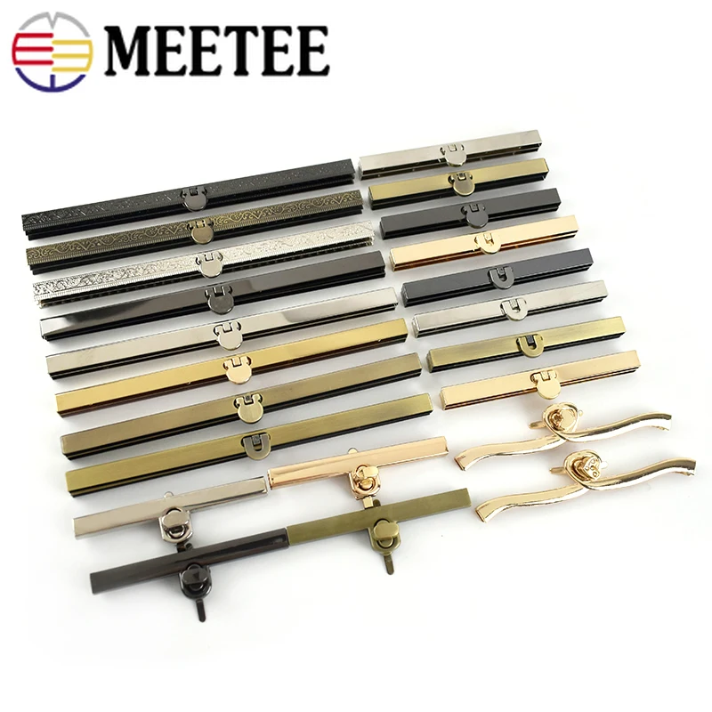 2/5Pcs Meetee Metal Bag Purse Frame Buckles Wallet Parts Hardware Decoration Lock Clasps Closure DIY Accessories |