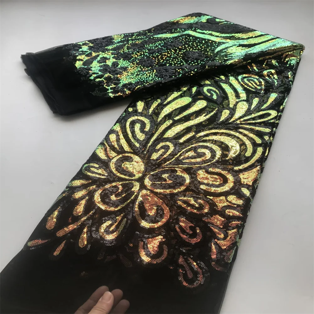 

Африканская кружевная ткань с французскими сетчатыми блестками, свадебная ткань, тюль, кружевная ткань, материал для шитья на вечеринке и свадьбе JL61151