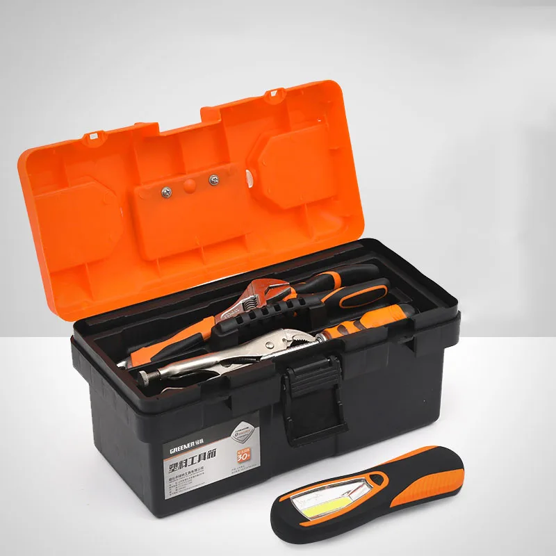 Plastic Multifunctional Tools Box Professional Electrician Storage Boxes Waterproof Shockproof Case Anti-fall Portable Toolbox