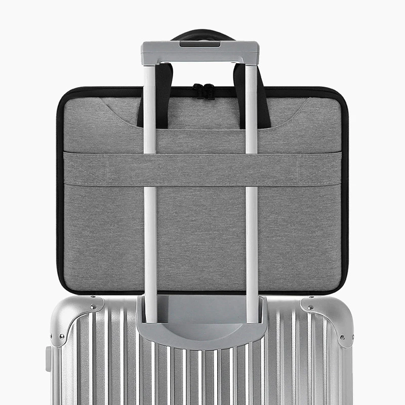 Business Briefcase Portable Laptop Mouse Charger Storage Handbag Multifunction Document Material Organizer Pouch Accessories