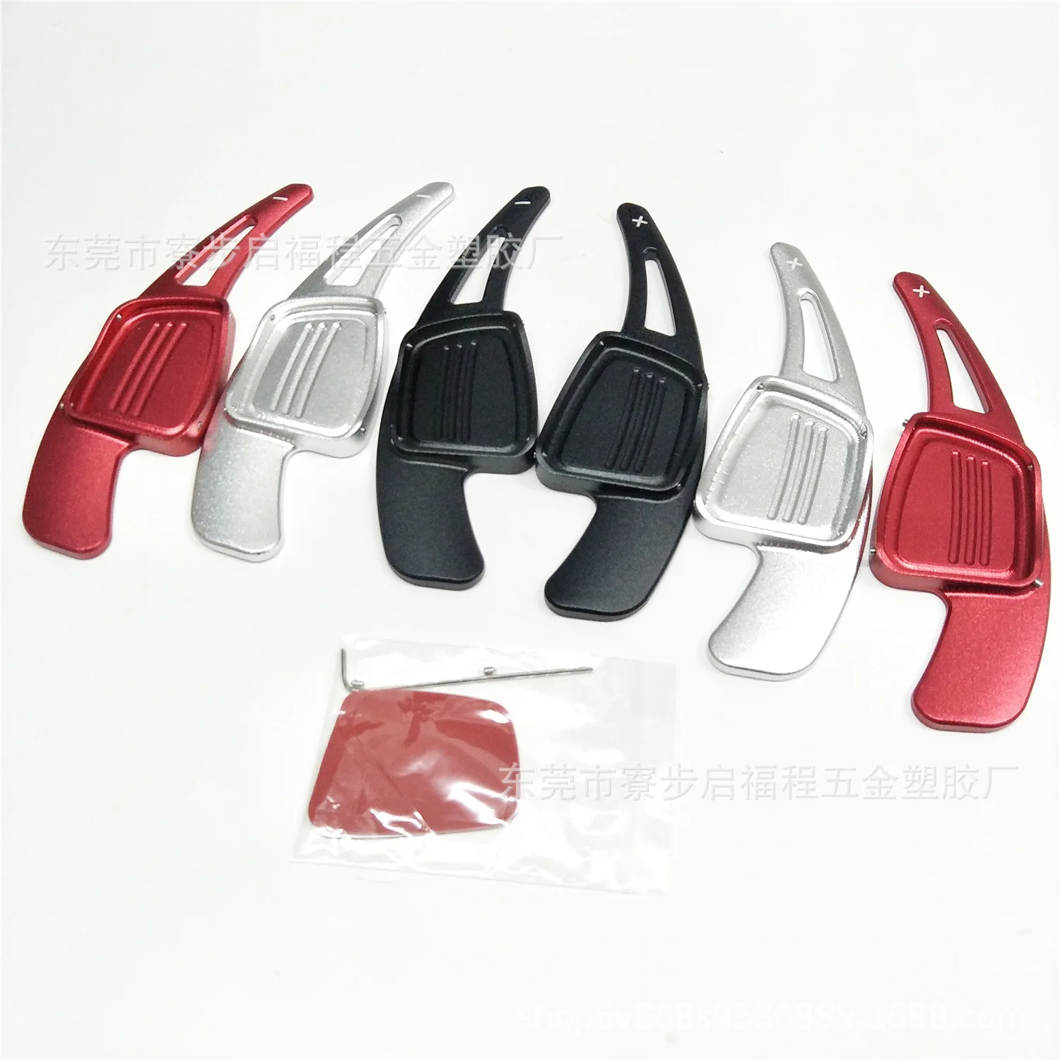 

For Audi 2019 2020 2021 A4L/A6L/A7/A8/S4/S5 Aluminum Steering Wheel Shift Paddle Extension 2pcs/Set Black Red Silver Blue