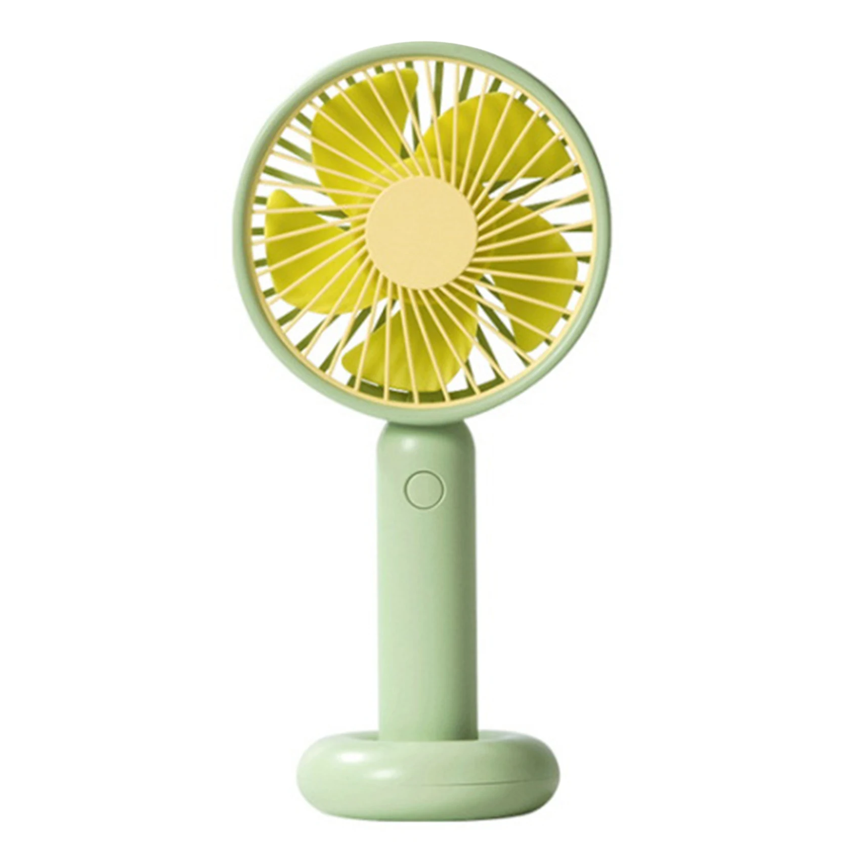 

Портативный ручной вентилятор со встроенным бесшумным энергосберегающим небольшим вентилятором на 2000 мАч для общежития, Зеленый Электрич...
