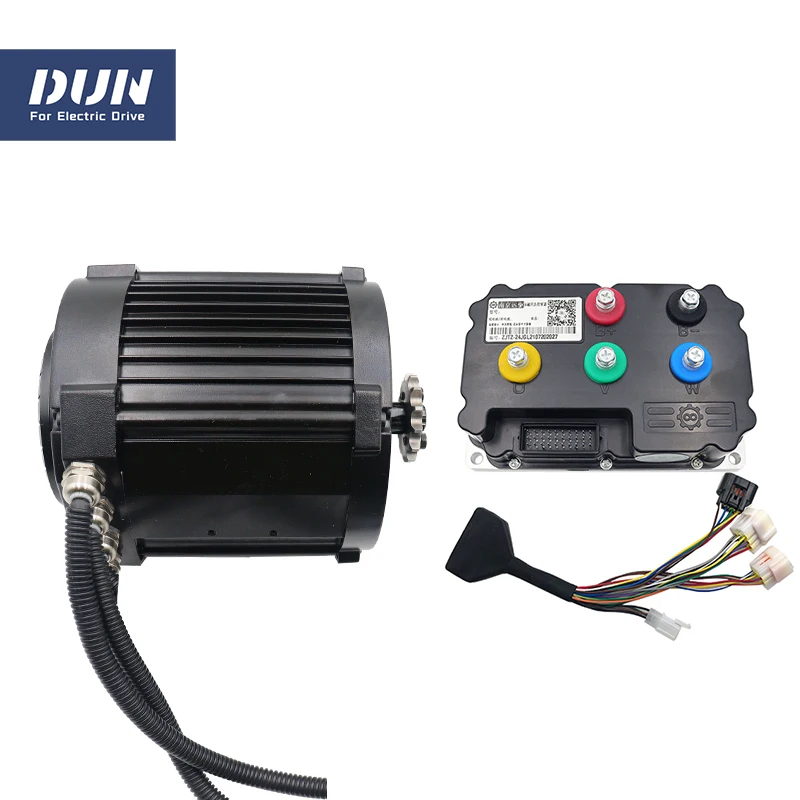 

YMMotor 3500w 5000rpm 72v DC Sprocket Mid Drive Motor And ND72360B Encoder Controller Kits