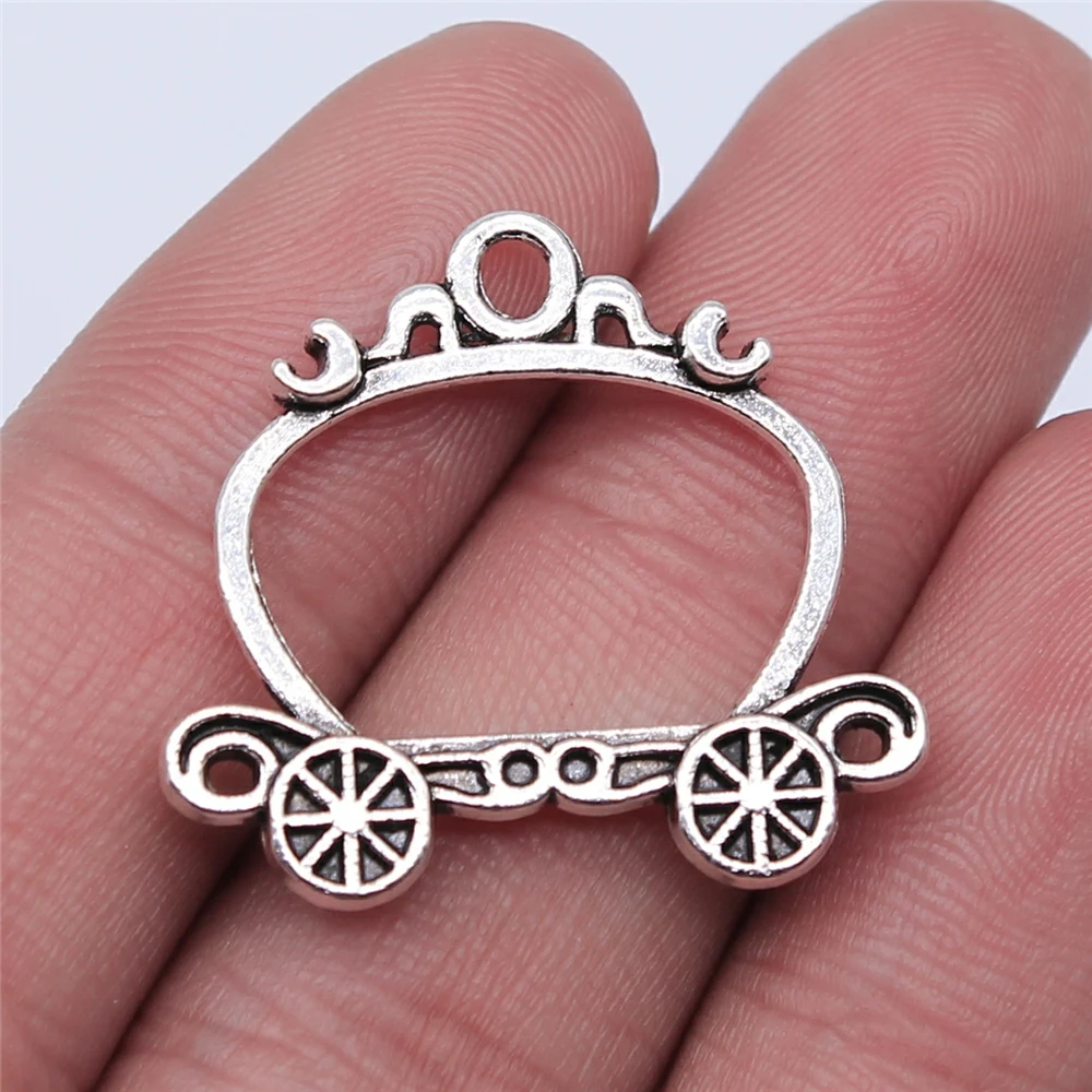 WYSIWYG, 10 шт., 26x28 мм, антикварная Посеребренная фурнитура для багажа, подвеска, искусственная фурнитура для ювелирных изделий