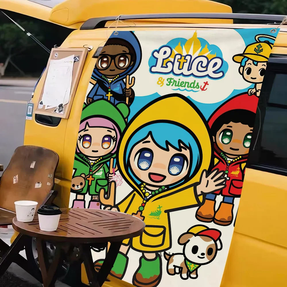 Мультфильм Ватикан L-Luce милый флаг для гостиной дома общежития декор