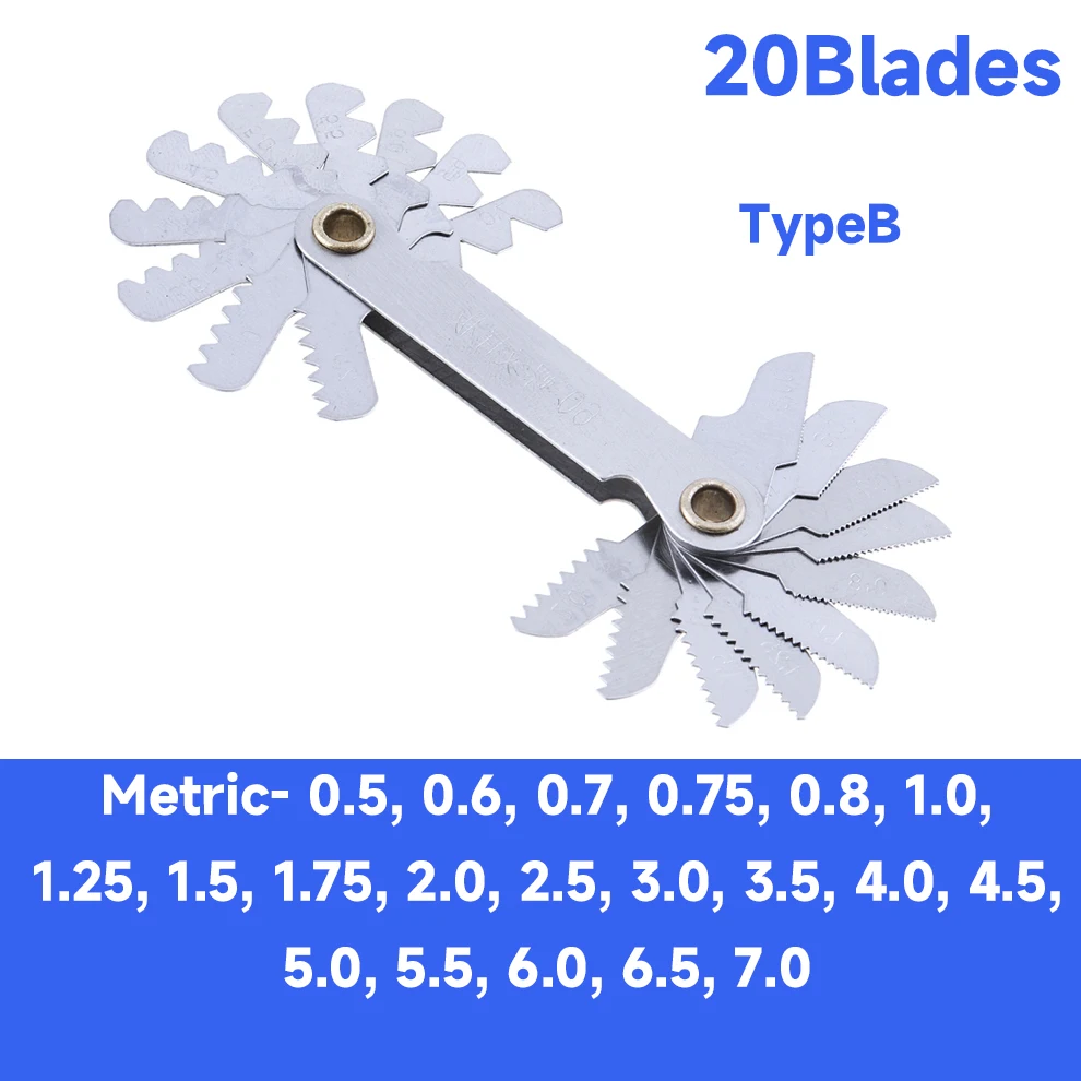 

Измеритель шага винта ChgImposs screws gauges 20-58 лезвий