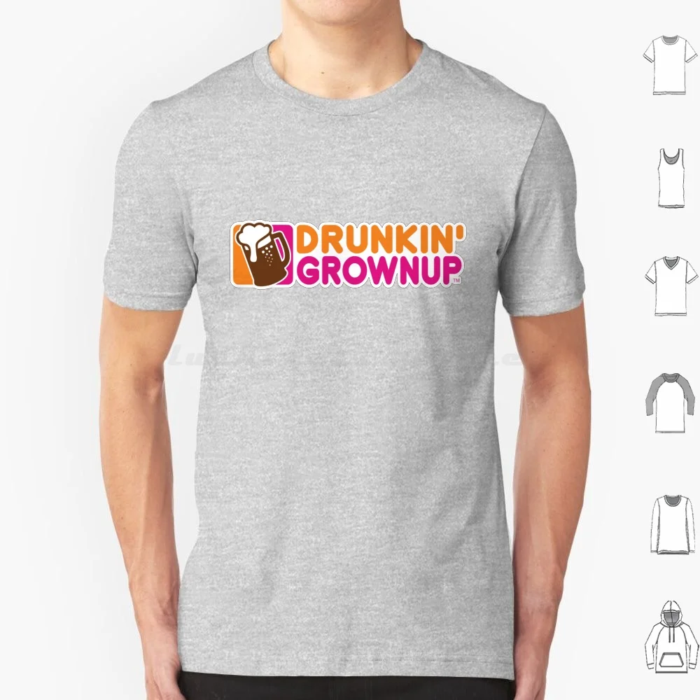 

Футболка для взрослых 6Xl, крутая хлопковая футболка для взрослых, Dunkin donut