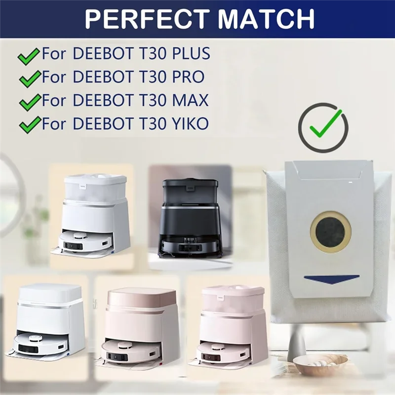 Фото Мешки для сбора пыли A21I для пылесосов Ecovacs DEEBOT T30/T30 PRO/MAX/PLUS/YIKO/T30PRO/T30MAX/T30PLUS/T30YIKO, сменные запчасти №3