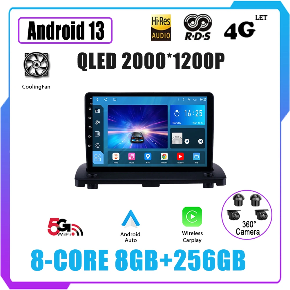 

For Voiture Volvo XC90 (2004-2014) Android 13 Multimedia Video GPS Navigation No 2 Din DVD Player Car Radio