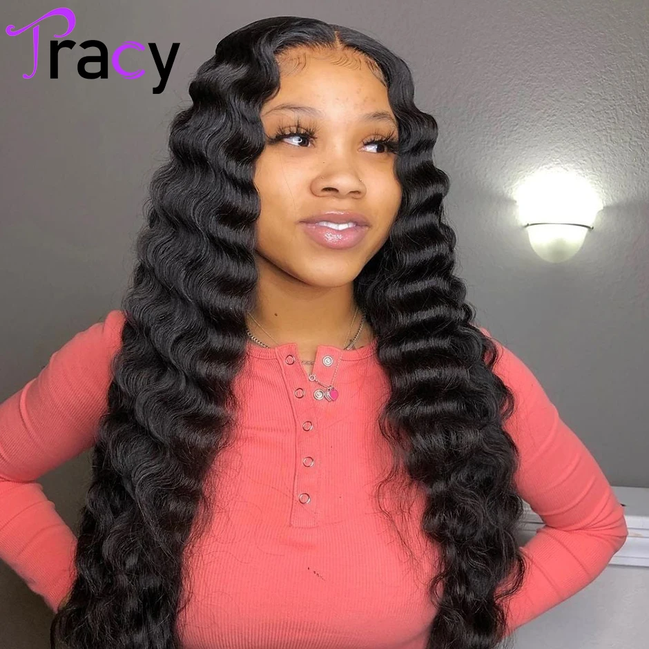 

13x6 Lace Front Human Hair Wigs For Women Malaysian Loose Deep Wave Wig 28inch HD Lace Frontal Wig
