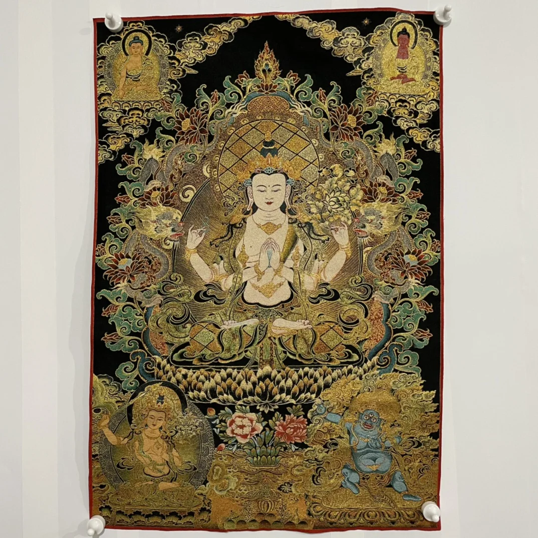 

Thangka Four-Arm Avalokitesvara Size: 60X90CM