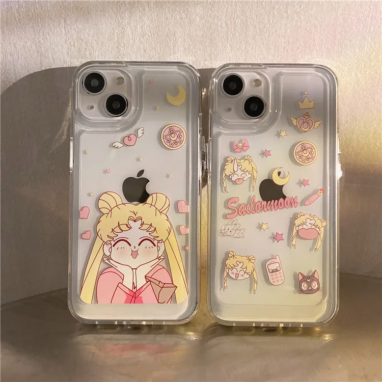 

Прозрачный мультяшный чехол для iPhone 14 13 12 11 Pro Max Xr Xs 8 14 Plus