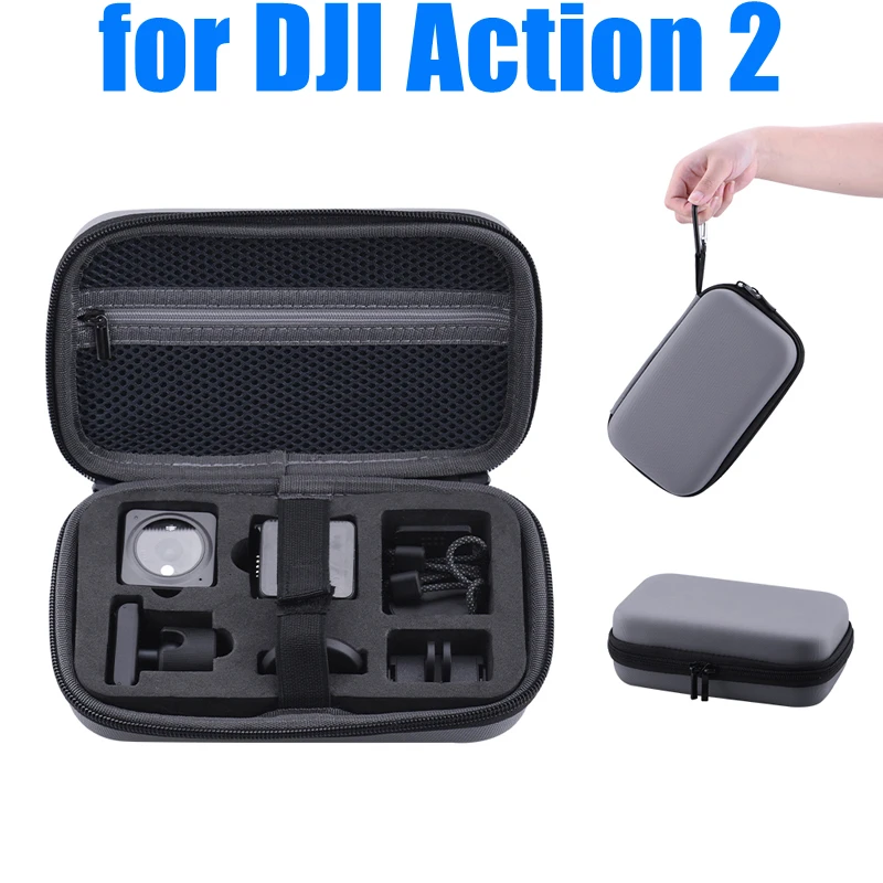 

Carrying Case for DJI Action 2 Portable Storage Bag Anti-Collision Handbag for DJI Osmo Action 2 Sport Camera Accessories