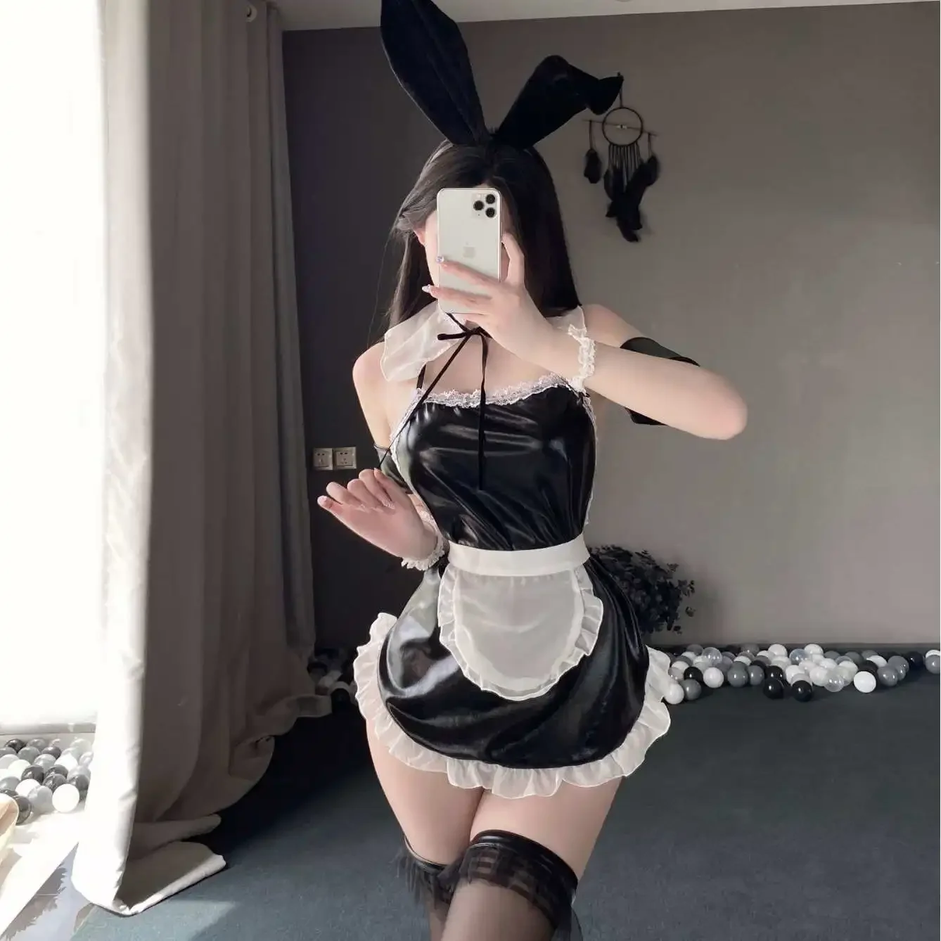 Оптовая продажа женская сексуальная ролевая игра униформа горничной для