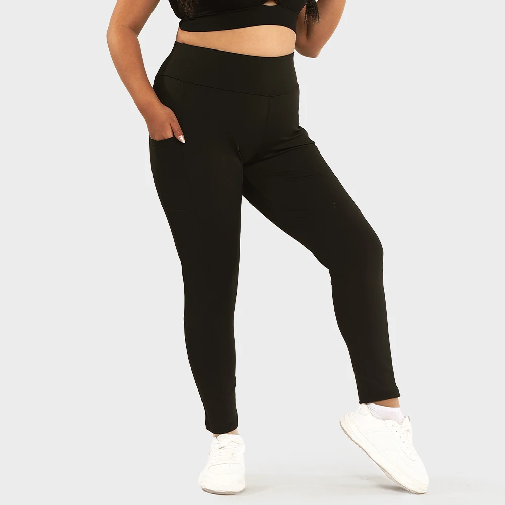 

LUOYIYANG Pocket Plus Size Women's Leggings Sports Black Yoga Pants Gym Fitness Workout Push Up Women Clothing 2023 L-4XL