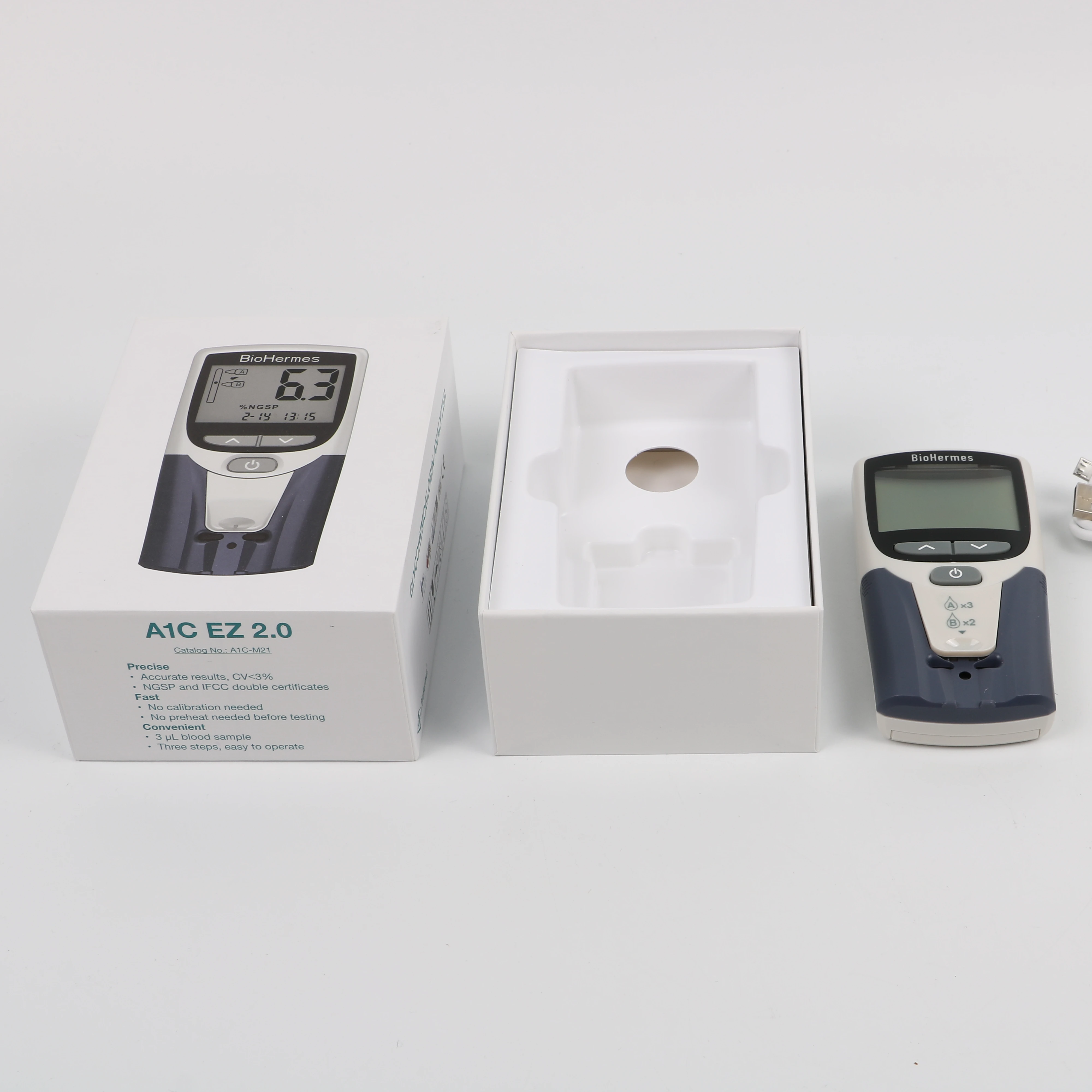 

China cheap glycated hemoglobin meters a1c analyzer with glycohemoglobin test kit for sale