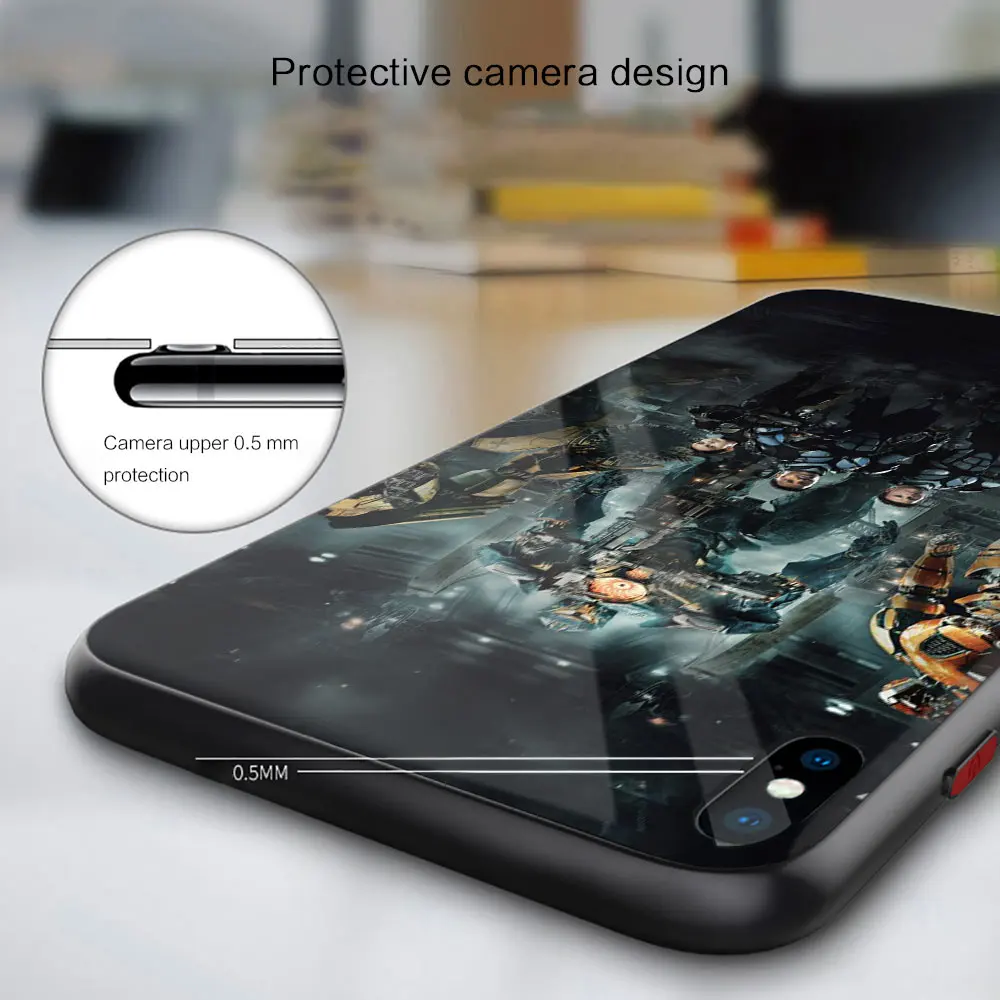 Soft Silicone Glass Case For Xiaomi Redmi 10 9 8 7 9a 8a 7a Black Cover Pacific Rim images - 6