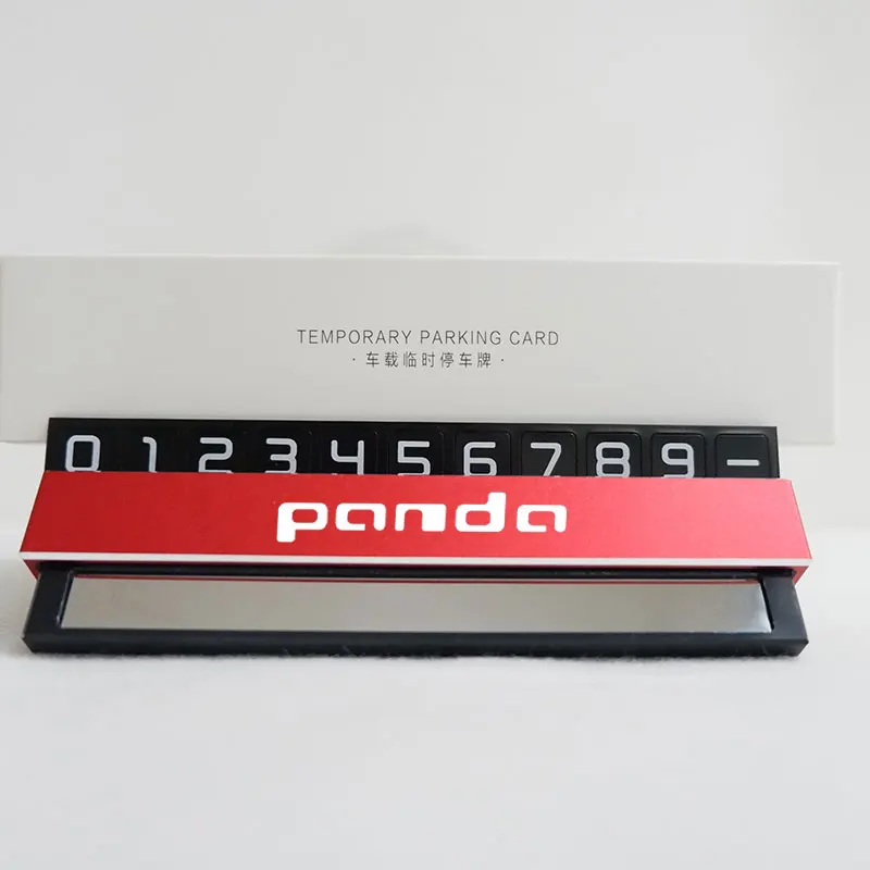 

Car-Styling Parking Card For Fiat Panda Car Temporary Card Plate For Fiat Abarth Aegea 500 Panda Uno Palio Tipo Doblo Ducato