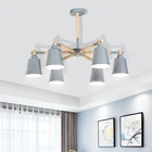 Люстра Macaron в скандинавском стиле светодиодный ная Люстра для гостиной, Потолочная люстра, подвесная люстра, освещение, лампа для установки в помещении